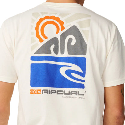 Rip Curl Mens Search Series Vaporcool Totem Relaxed Tee - Bone