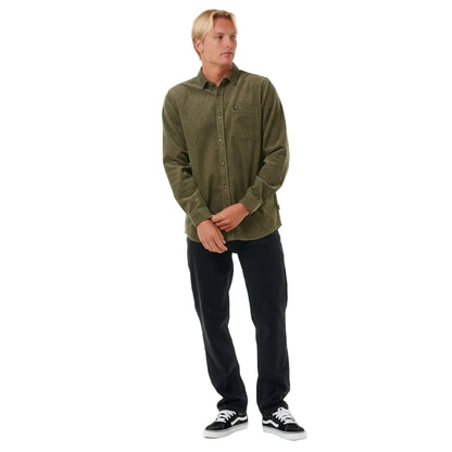 Rip Curl Classic Surf Cord Men's Long Sleeve Shirt - Dusty Olive