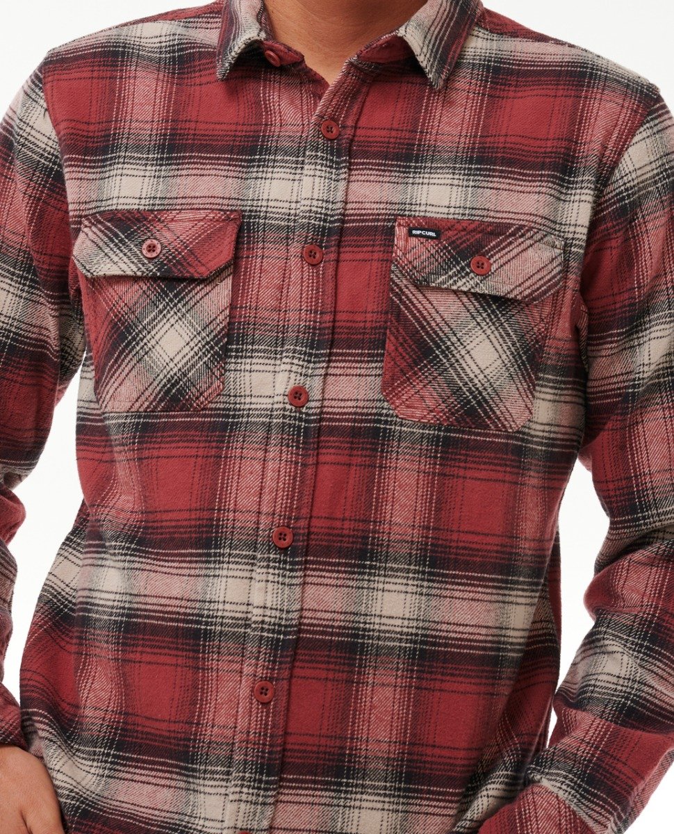 Rip Curl Men's Count Flannel Shirt - Apple Butter