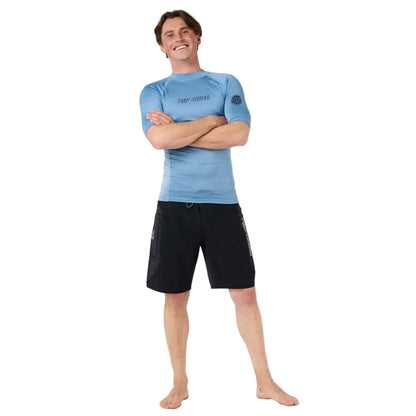 Rip Curl Dawn Patrol UPF Perf Rash Vest - Faded Denim