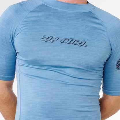 Rip Curl Dawn Patrol UPF Perf Rash Vest - Faded Denim