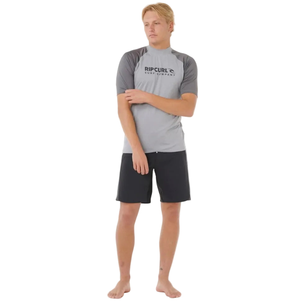 Rip Curl Shock UPF Rash Top - Grey Marle