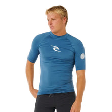 Rip Curl Waves UPF Perf Rash Top in Bluefin