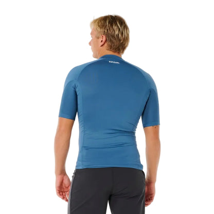 Rip Curl Waves UPF Perf Rash Top - Bluefin