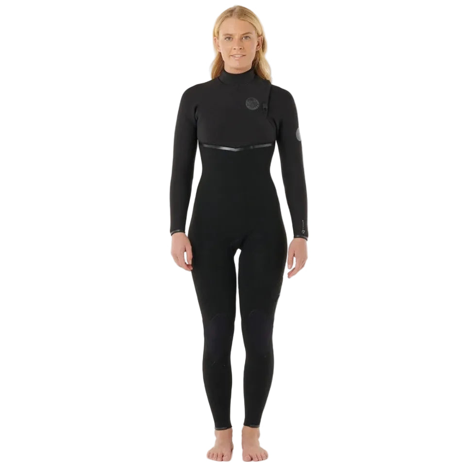 Rip Curl Womens E-Bomb Zip-Free 3/2mm Wetsuit 2026 - Black