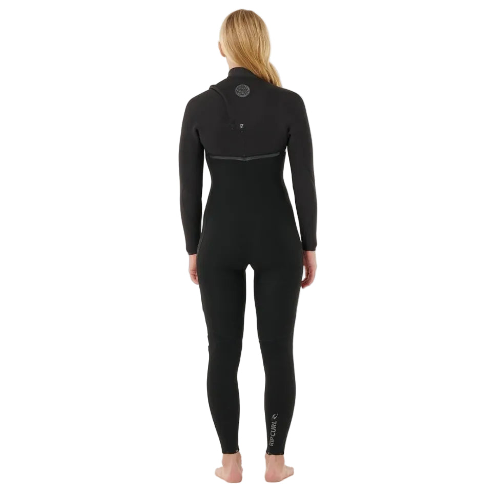 Rip Curl Womens E-Bomb Chest Zip 4/3mm Wetsuit 2026 - Black