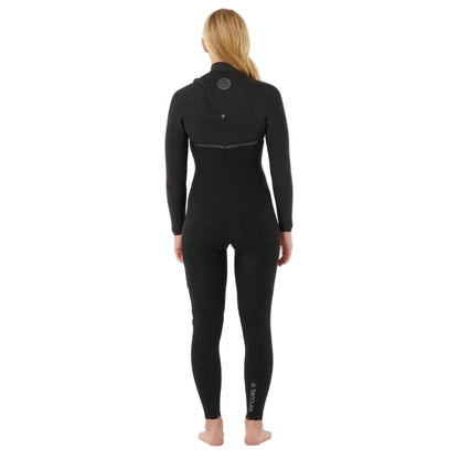 Rip Curl Womens E-Bomb Chest Zip 4/3mm Wetsuit 2026 - Black