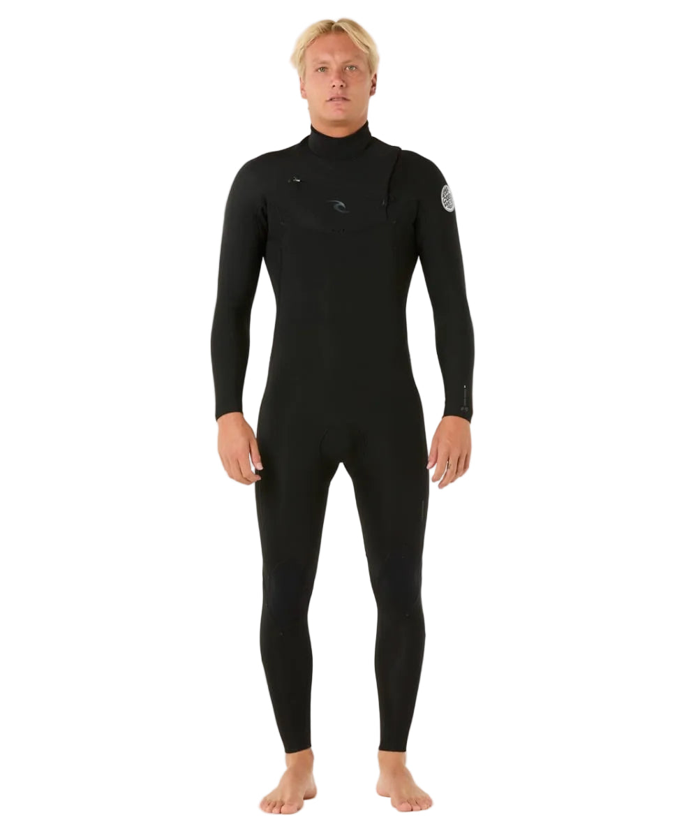 Rip Curl Dawn Patrol Chest Zip 5/3mm Winter Wetsuit in Black