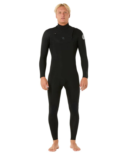 Rip Curl Dawn Patrol Chest Zip 5/3mm Winter Wetsuit in Black