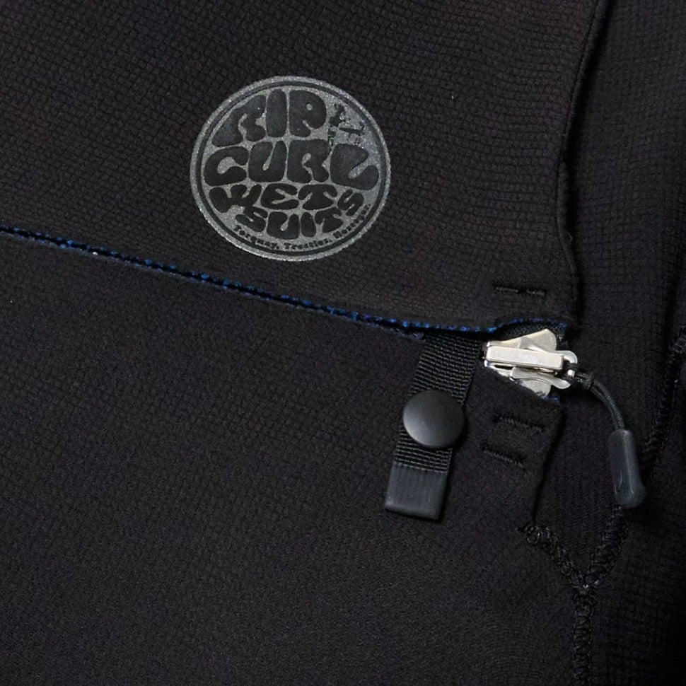 Rip Curl Womens E-Bomb Chest Zip 3/2mm Summer Wetsuit in Black