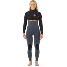 Rip Curl Womens E-Bomb Chest Zip 3/2mm Summer Wetsuit in Charcoal