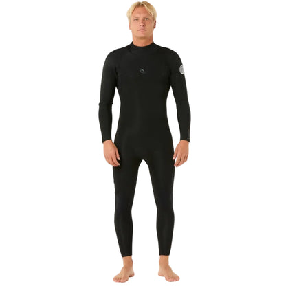 Rip Curl Dawn Patrol Back Zip 5/3mm Winter Wetsuit in Black