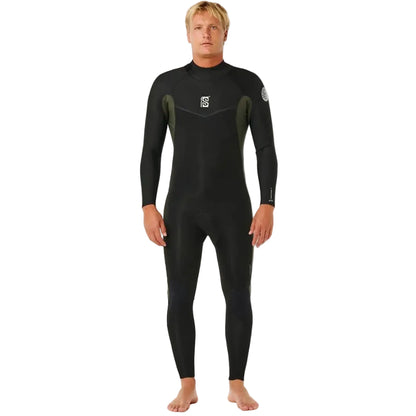 Rip Curl Dawn Patrol Back Zip 4/3mm Wetsuit in Deep Cactus