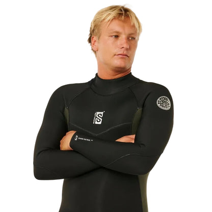 Rip Curl Dawn Patrol Back Zip 4/3mm Wetsuit - Deep Cactus