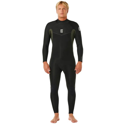 Rip Curl Dawn Patrol Back Zip 3/2mm Summer Wetsuit in Deep Cactus