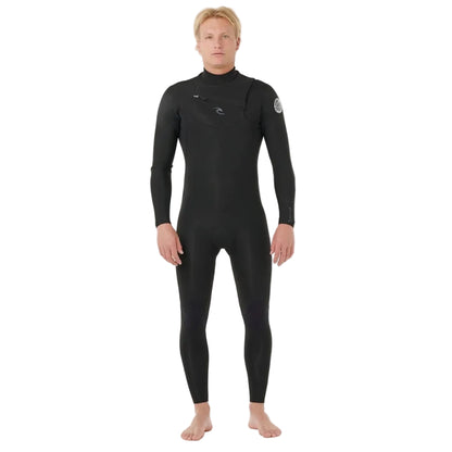 Rip Curl Dawn Patrol Pro Chest Zip 3/2mm Summer Wetsuit in Black