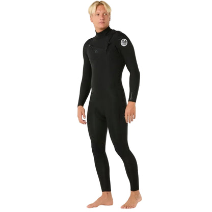 Rip Curl Dawn Patrol Pro Chest Zip 3/2mm Summer Wetsuit 2026 - Black