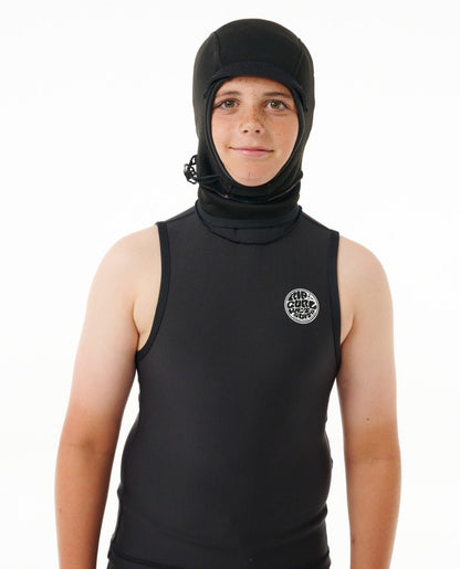 Rip Curl Kids F Bomb Polypro Hooded Vest - Black