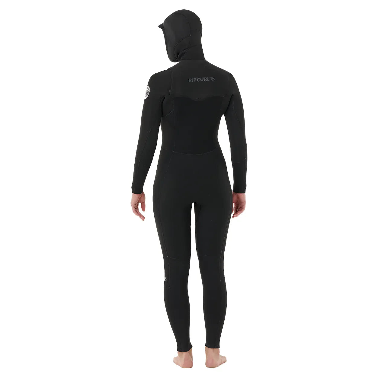 Rip Curl Women's Dawn Patrol 6/4mm Chest Zip Hooded Wetsuit - Black - 2025/2026 - Buy online today