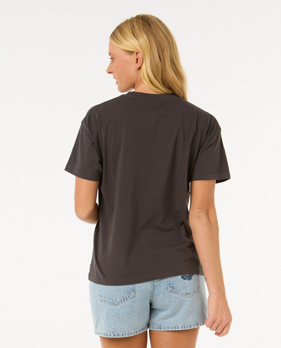 Rip Curl Sun and Sea Women's Relaxed Tee - Washed Black
