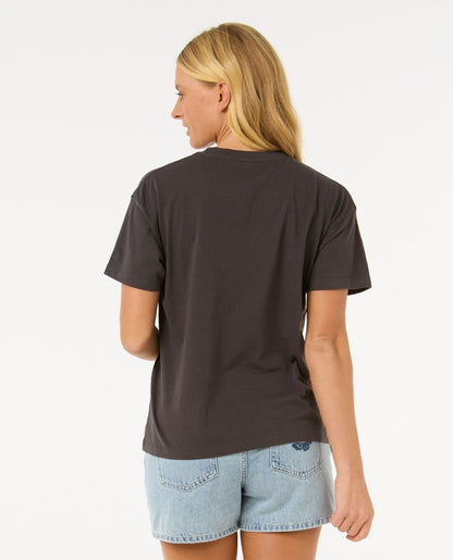 Rip Curl Sun and Sea Women's Relaxed Tee - Washed Black