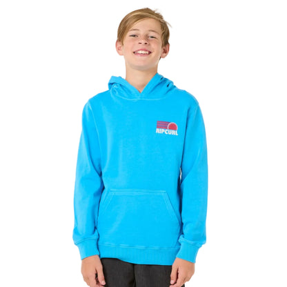 Rip Curl Surf Revival Boys Hoody - Blue Paint