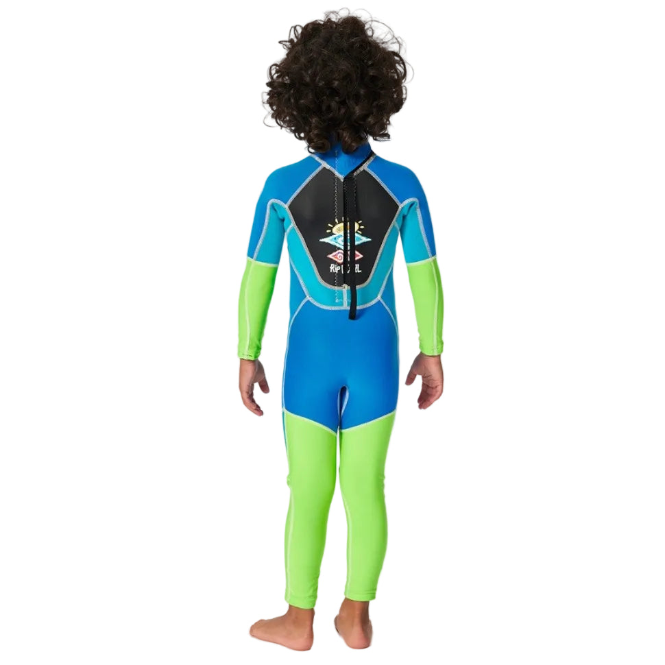 Rip Curl Omega Kids Back Zip Wetsuit - Blue