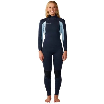 Rip Curl Womens Trad Back Zip 4/3mm Wetsuit in Navy