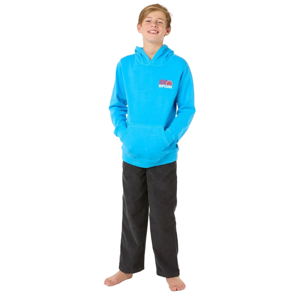 Rip Curl Surf Revival Boys Hoody - Blue Paint
