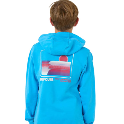 Rip Curl Surf Revival Boys Hoody - Blue Paint