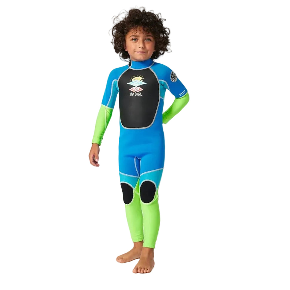 Rip Curl Omega Kids Back Zip Wetsuit - Blue