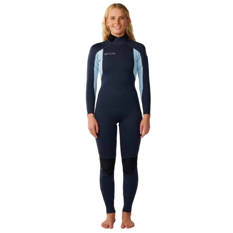 Rip Curl Womens Trad Back Zip 3/2mm Summer Wetsuit in Navy