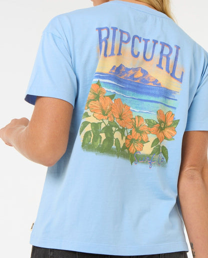 Rip Curl La Joya Women's Relaxed Tee - Mid Blue