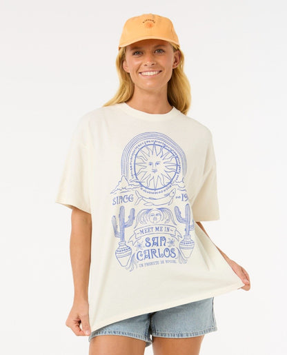 Rip Curl San Carlos Womens Heritage Tee - Bone