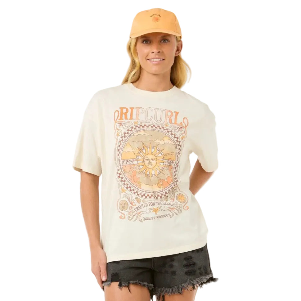 Rip Curl Luna Womens Heritage Tee - Bone