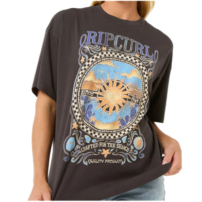 Rip Curl Luna Women's Heritage Tee - Washed Black
