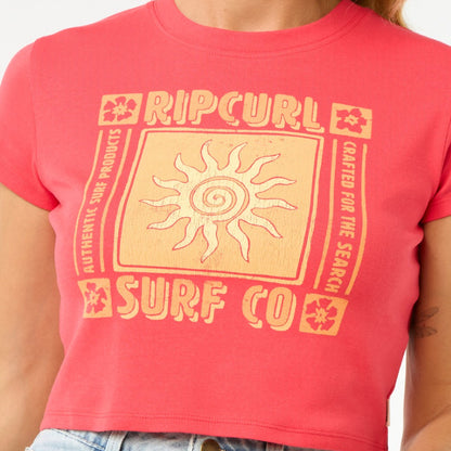 Rip Curl Cala Women's Baby Tee - Red