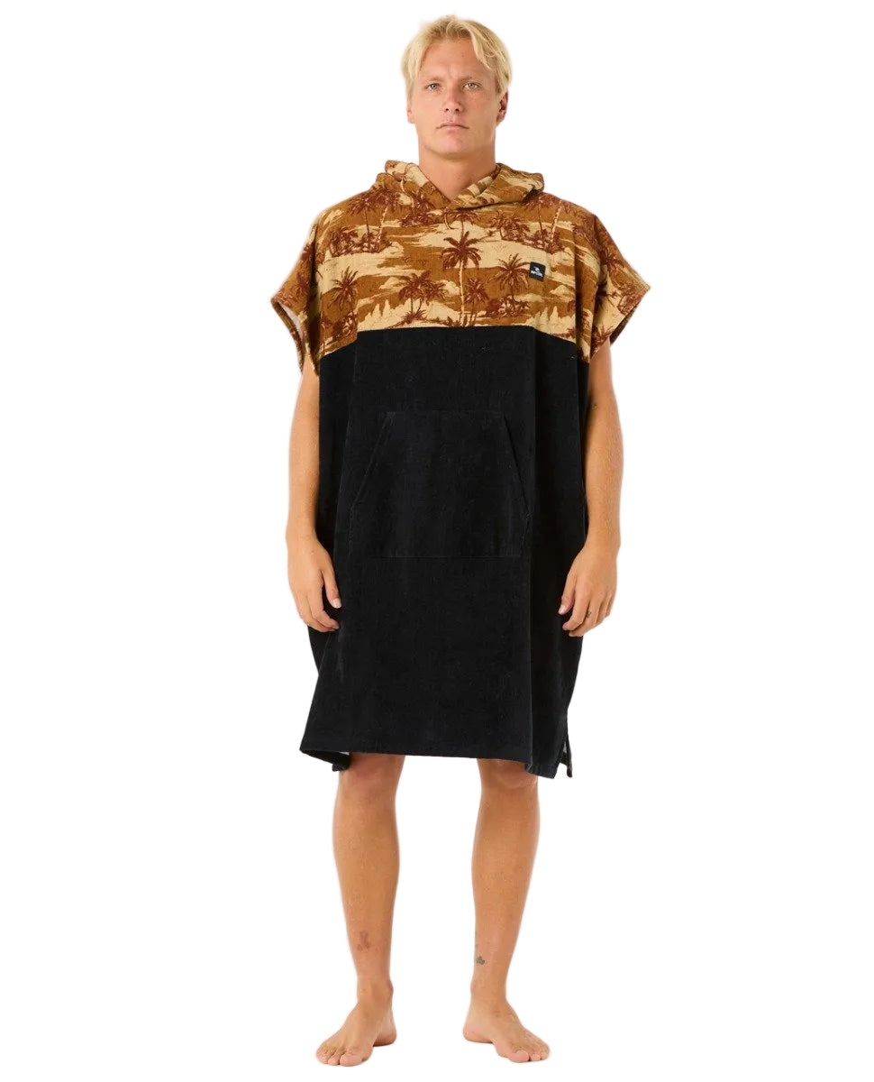 Rip Curl Combo Mens Hooded Changing Towel - Gold