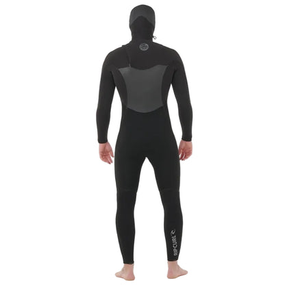 Rip Curl Flashbomb Chest Zip 5/4mm Hooded Winter Wetsuit 2026 - Black