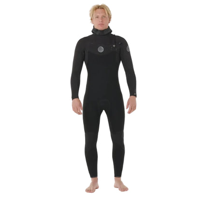 Rip Curl Flashbomb Chest Zip 5/4mm Hooded Winter Wetsuit 2026 - Black