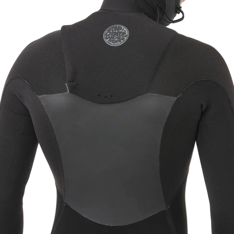 Rip Curl Flashbomb Chest Zip 5/4mm Hooded Winter Wetsuit 2026 - Black