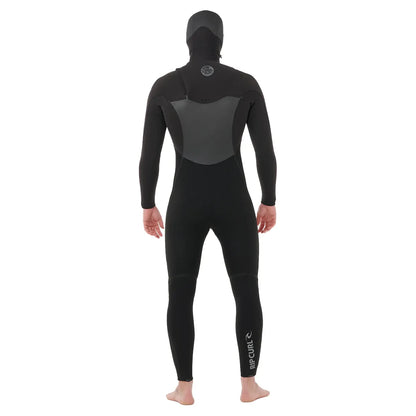 Rip Curl Flashbomb 5/4mm Chest Zip Hooded Wetsuit - Black - 2025/2026 - Buy online today