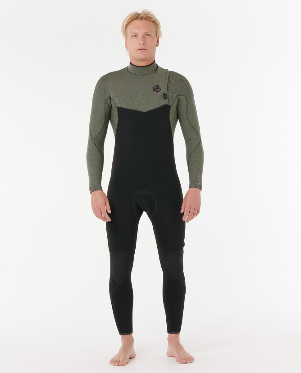Rip Curl Flashbomb Pro Zip-Free 5/3mm Winter Wetsuit in Deep Cactus