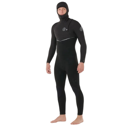 Rip Curl E-Bomb Zip-Free Hooded 5/4mm Winter Wetsuit in Black