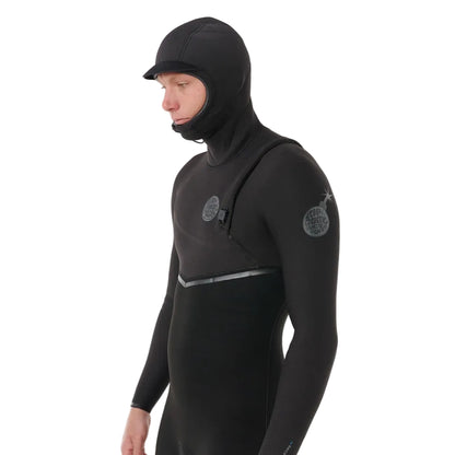 Rip Curl E-Bomb Zip-Free Hooded 5/4mm Winter Wetsuit 2026 - Black