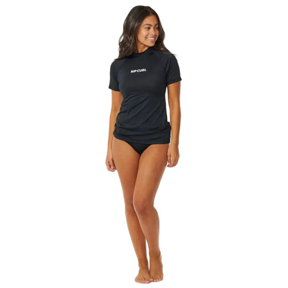 Rip Curl Classic Surf SS UPF Rash Guard - Black