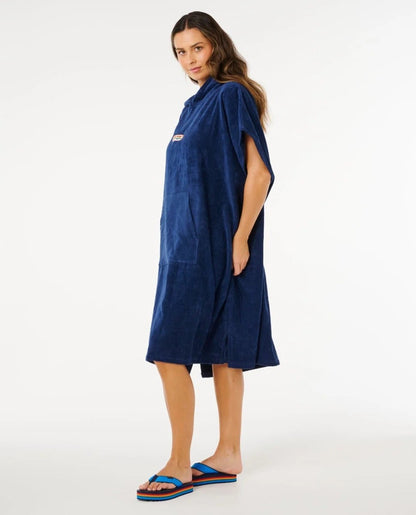 Rip Curl Icon Hooded Towel Robe - Dark Navy