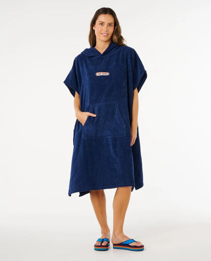Rip Curl Icon Hooded Towel Robe - Dark Navy