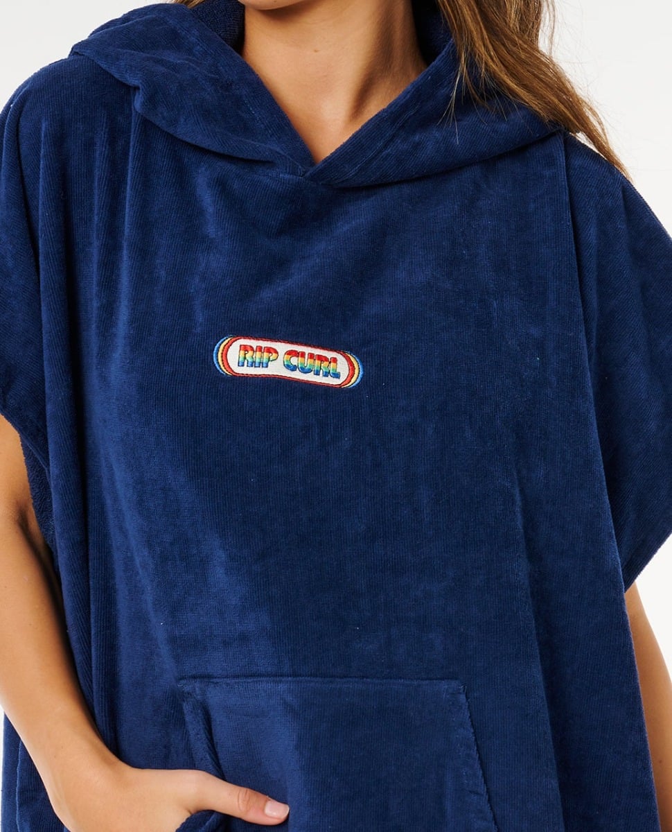 Rip Curl Icon Hooded Towel Robe - Dark Navy