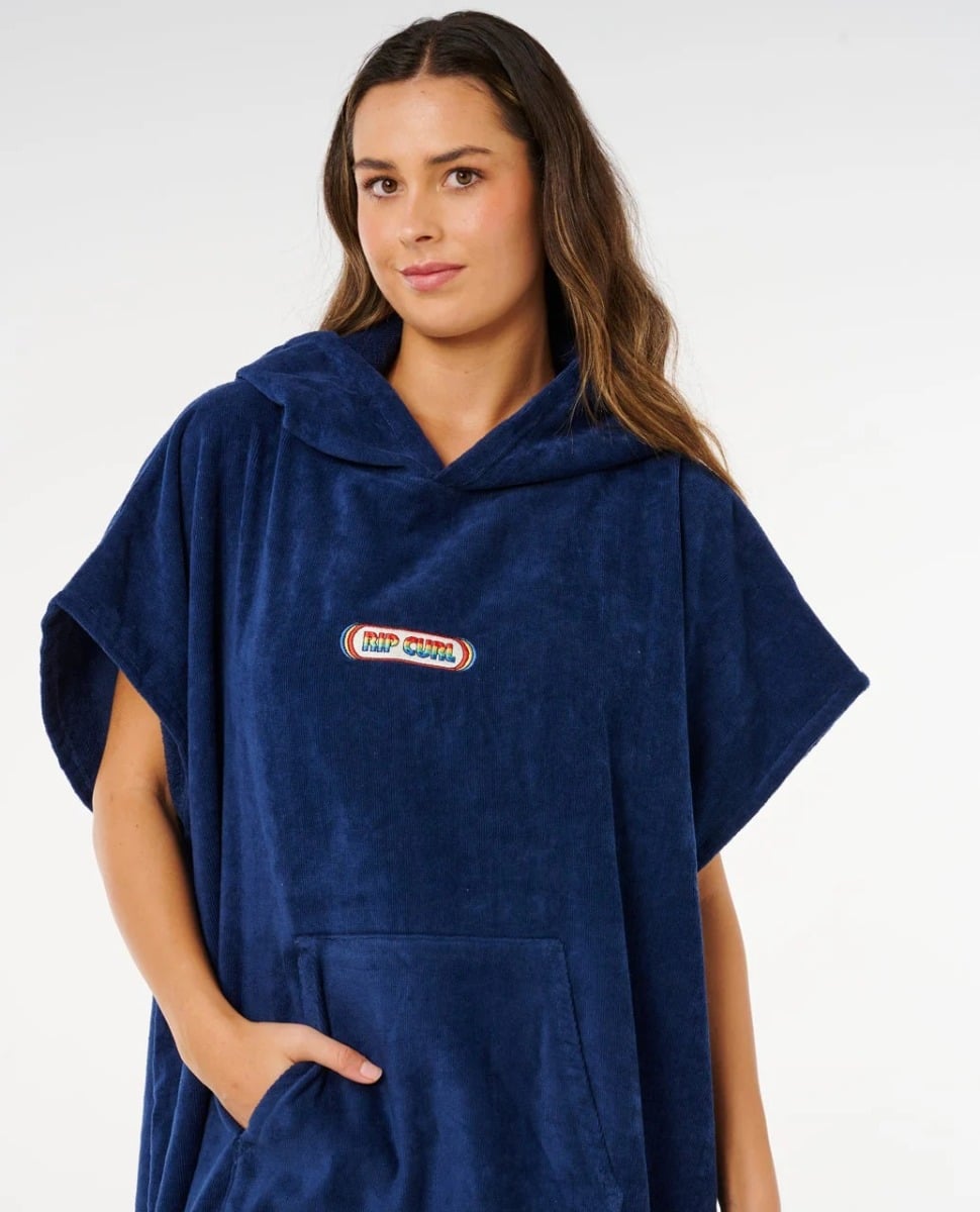 Rip Curl Icon Hooded Towel Robe - Dark Navy